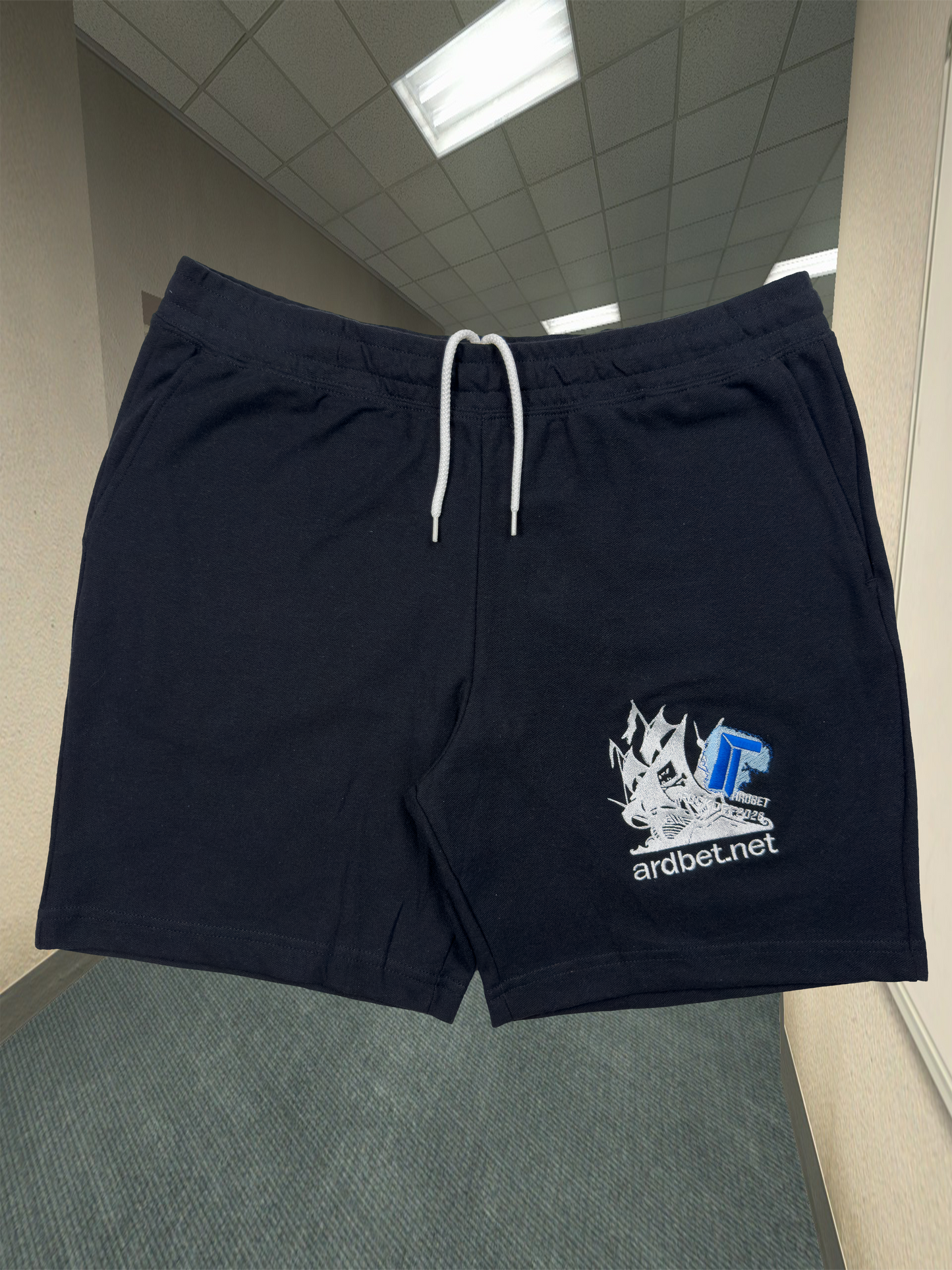 Embroidered Logo Lounge Shorts