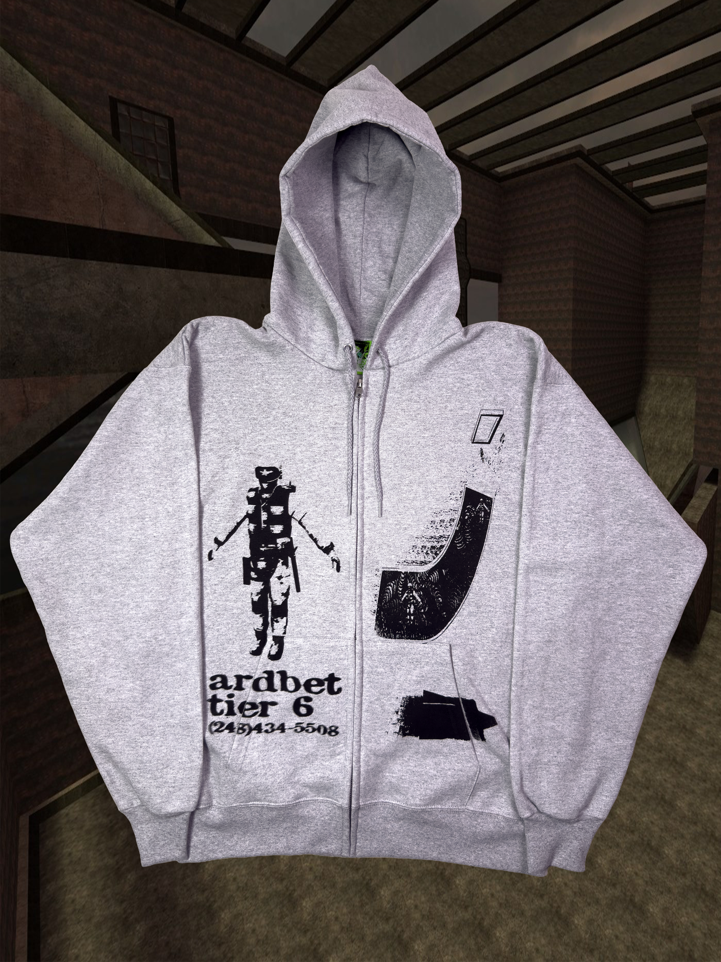 "Tier 6" zip-up jacket